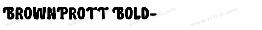 BrownProTT Bold字体转换